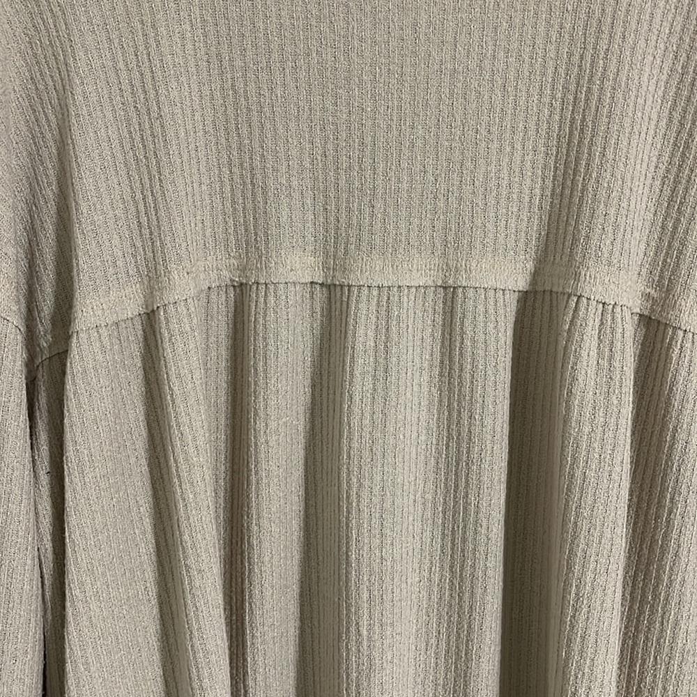 Altar'd State Beige Ribbed Blouse - Picture 8 of 9
